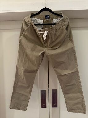J. Crew Men's Drawstring Chinos in Light Khaki